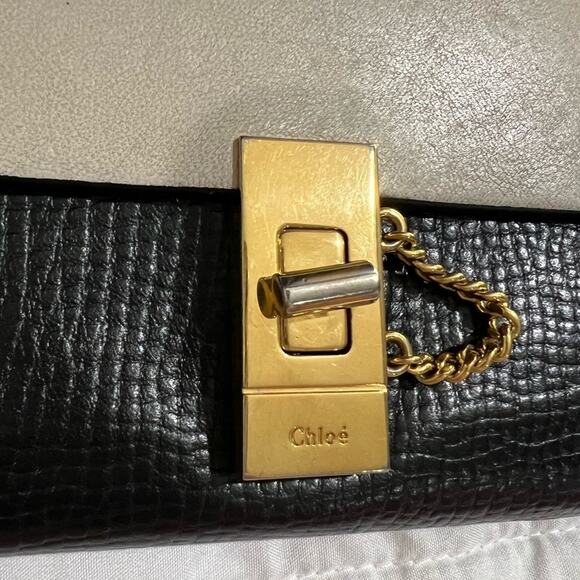 Chloe Black and Cream Long Wallet - Picture 6 of 6